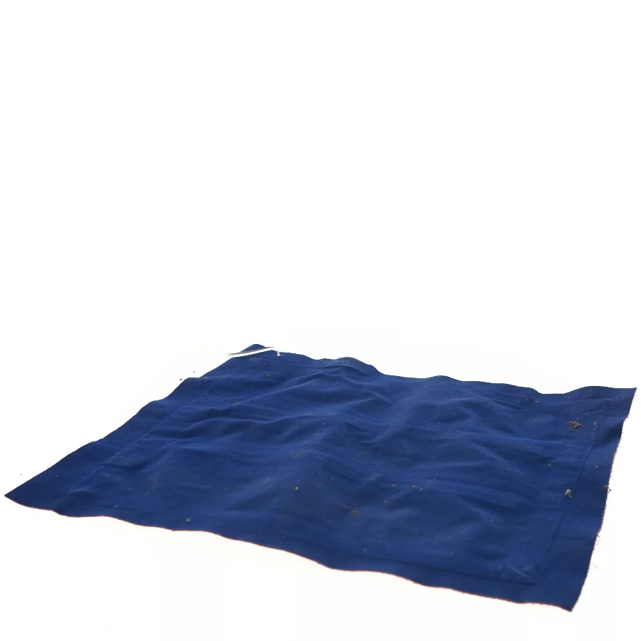 Oppustelig pude - Rød og blå tekstilpuder (str. 36x36 cm)