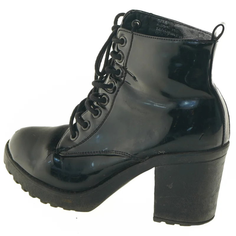 Læderstøvler med hæl (str. 38 )