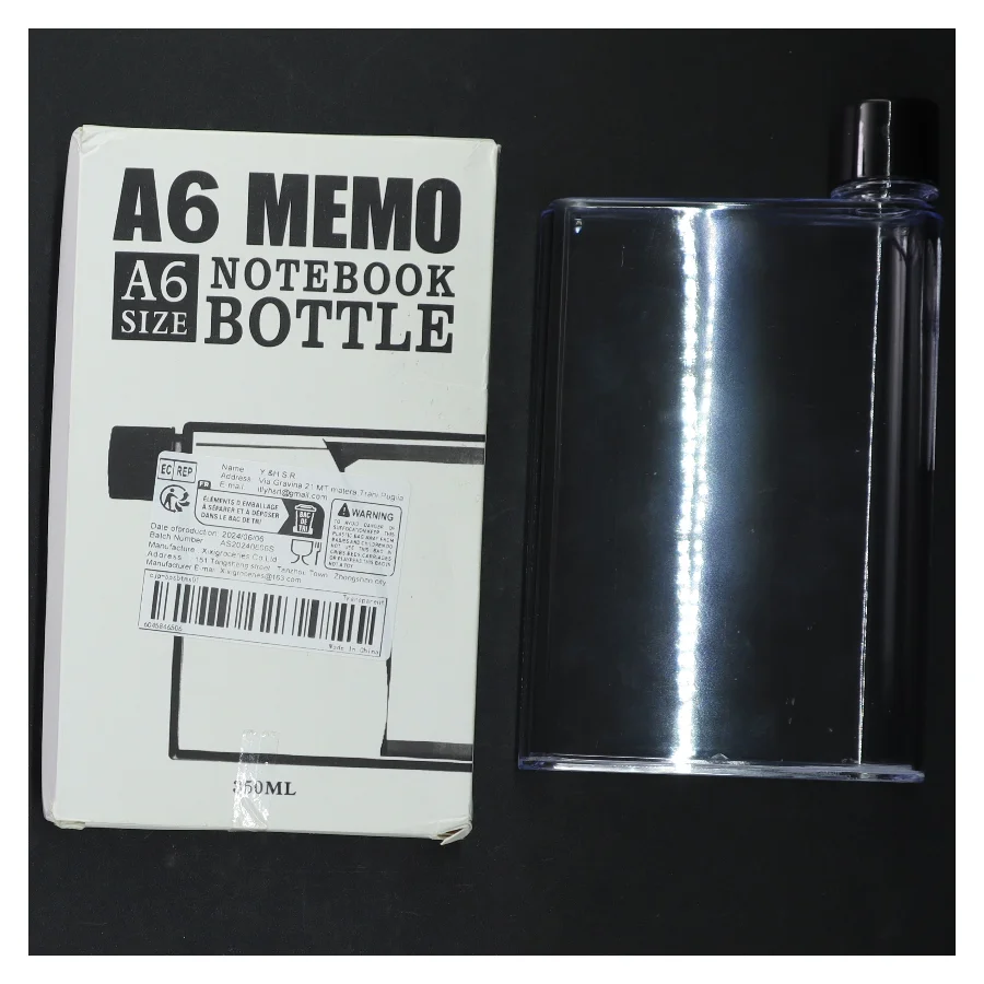 A6 Memo Drikkeflaske, notebook (str. 110x32x190 cm)