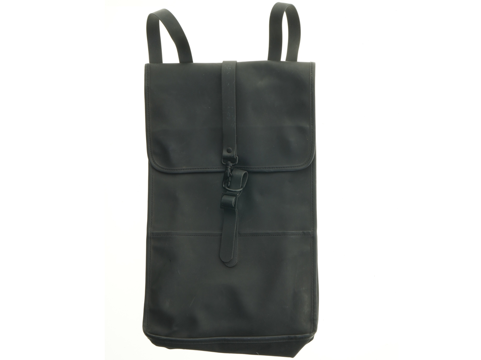 Rains - Sort skuldertaske i læderlook fra Rains (str. 29x51 cm)