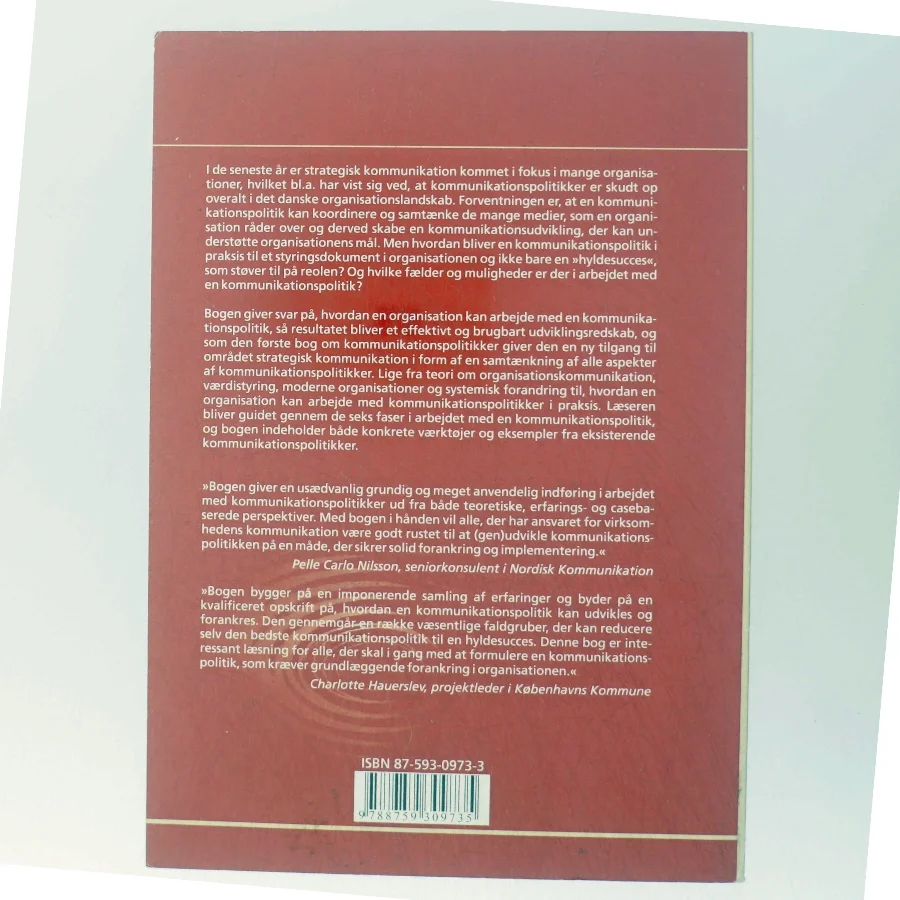 Kommunikationspolitikker (Bog)