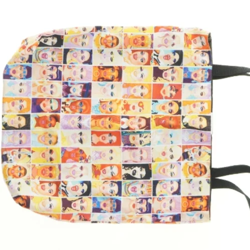 Farverigskuldertaske (str. 45 x 47 cm)