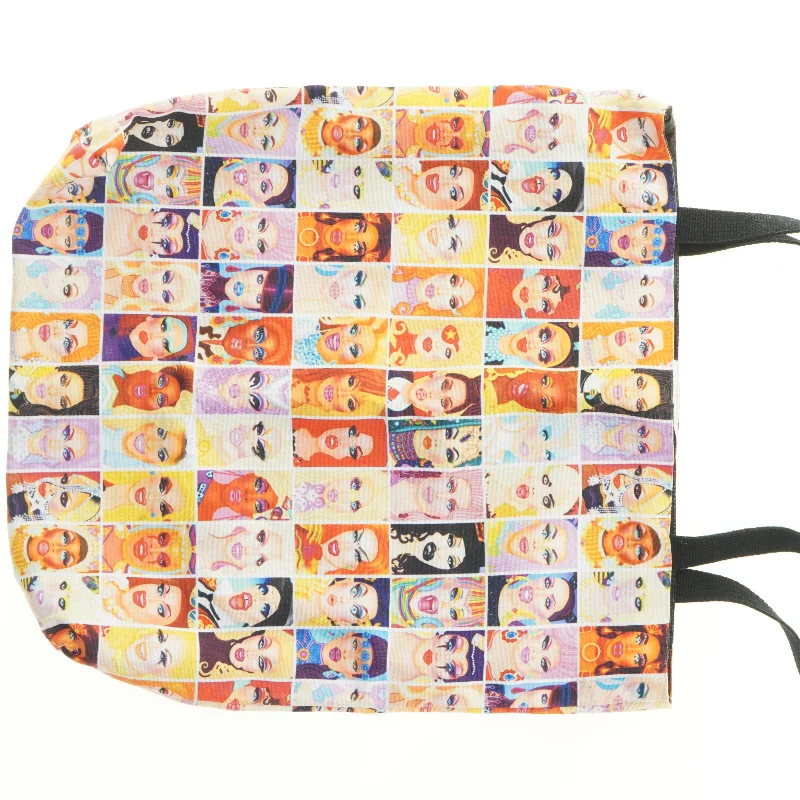 Farverigskuldertaske (str. 45 x 47 cm)