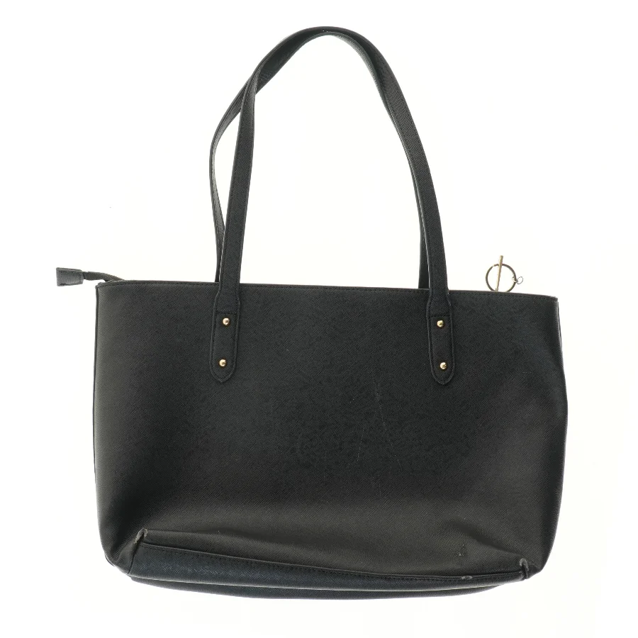 Stor sort skuldertaske fra Elle (str. 44x28 cm)