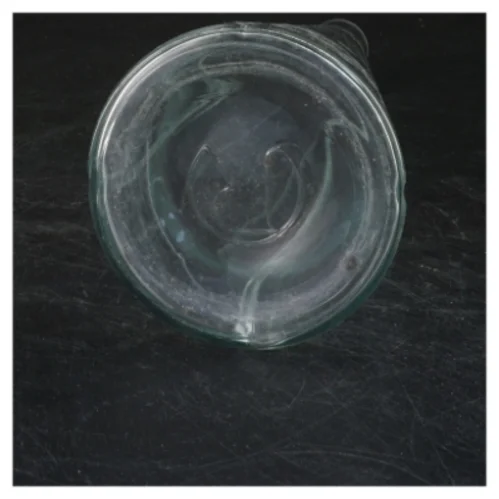 Glasvase med metalkant fra Rosendahl (str. 34x10 cm)