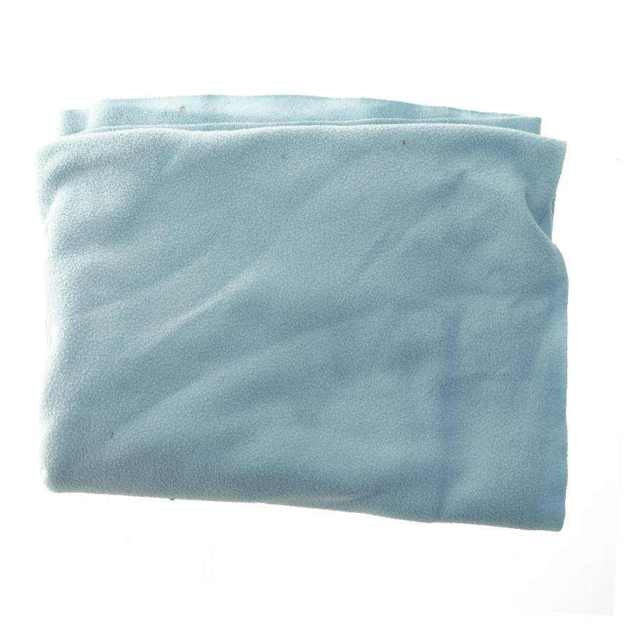 Lyseblå fleece tæppe (str. 125x170 cm)