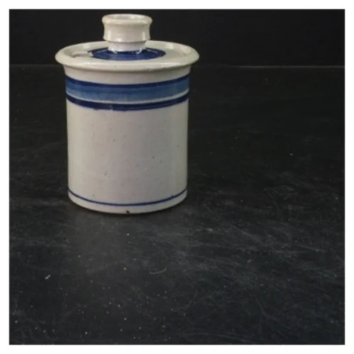 Keramik krukke med låg fra Hanne Stentøj (str. 12x8 cm)