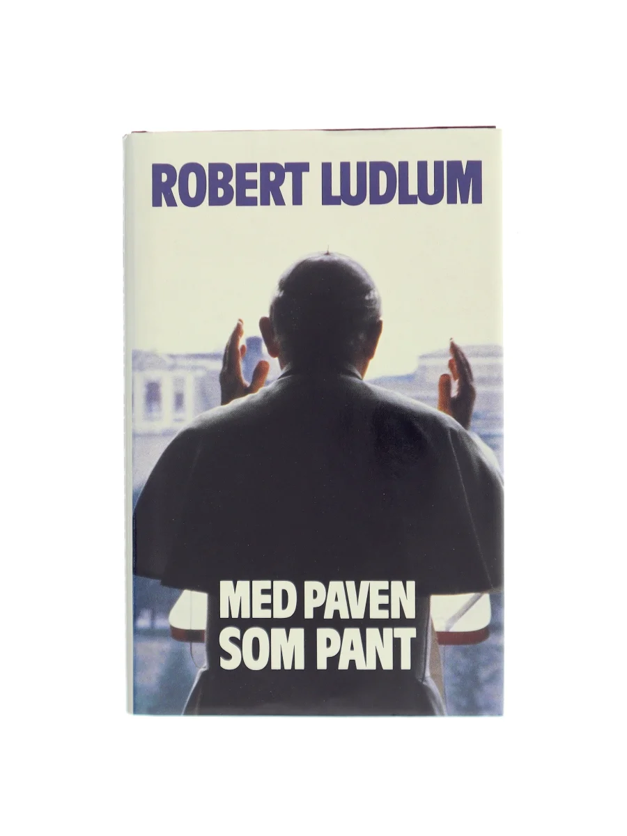 Forsiden af Med paven som pant af Robert Ludlum