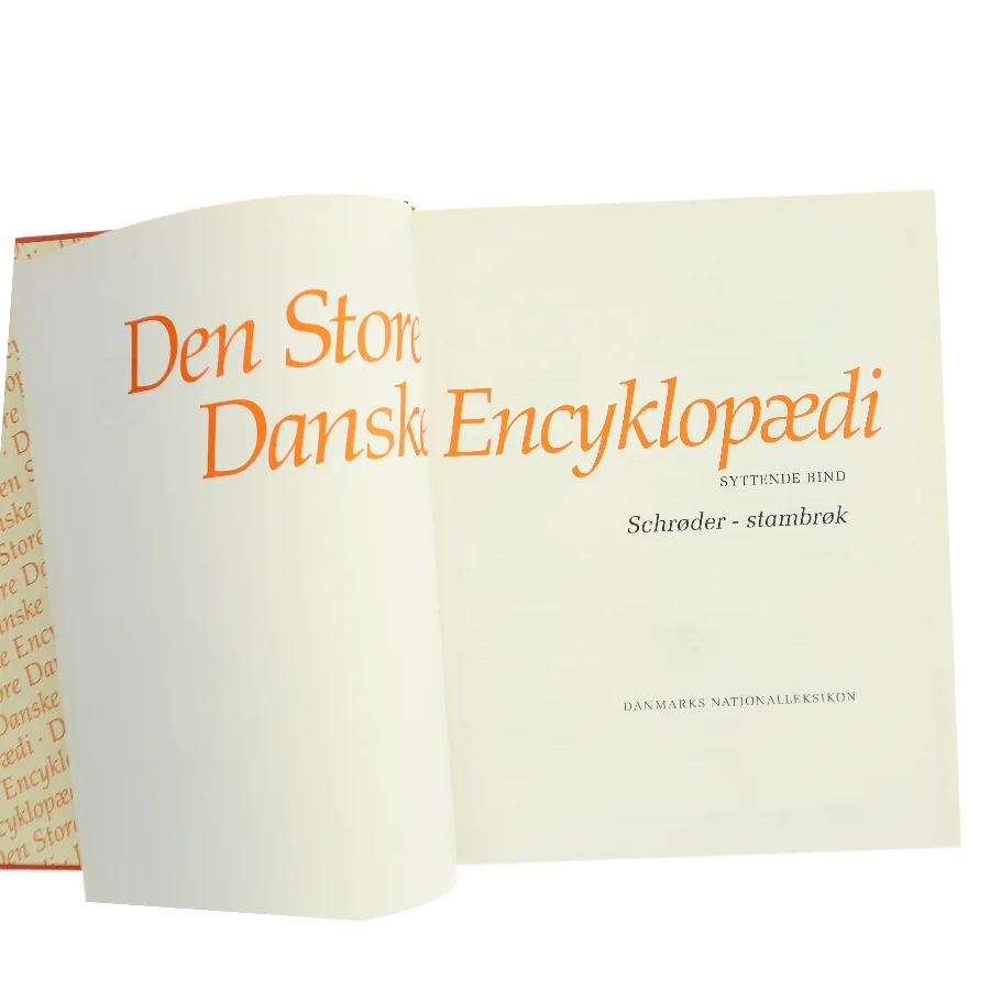Den Store Danske Encyklopædi. Bind 17: Schrøder – stambrøk af Danmarks Nationalleksikon (Bog)