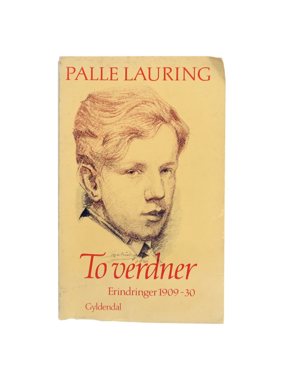Forsiden af To verdner. Erindringer 1909-30 af Palle Lauring