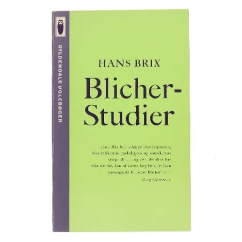 Blicher-Studier af Hans Brix (Bog)