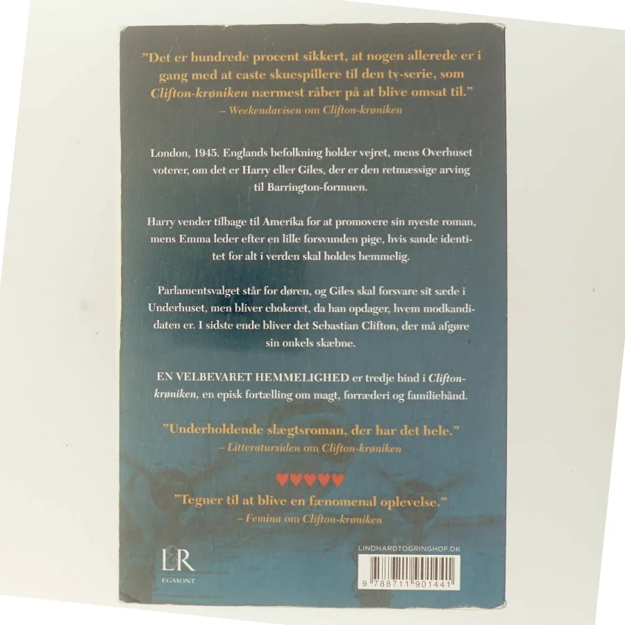 En velbevaret hemmelighed af Jeffrey Archer (Bog)