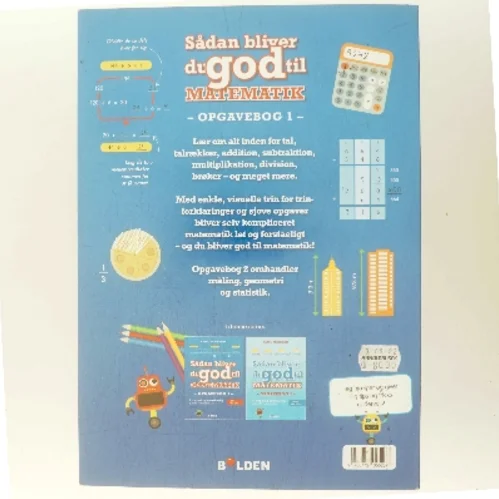 Sådan bliver du god til matematik : opgavebog 1 af Carol Vorderman (Bog)