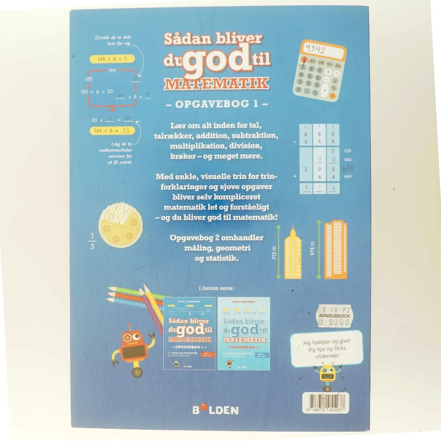 Sådan bliver du god til matematik : opgavebog 1 af Carol Vorderman (Bog)
