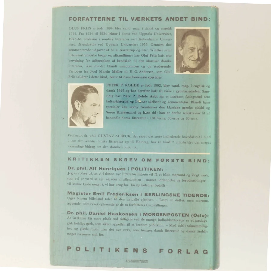 Dansk litteratur historie (Bog)