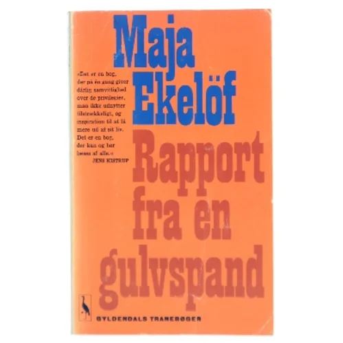 Rapport fra en gulvspand af Maja Ekelöf (Bog)
