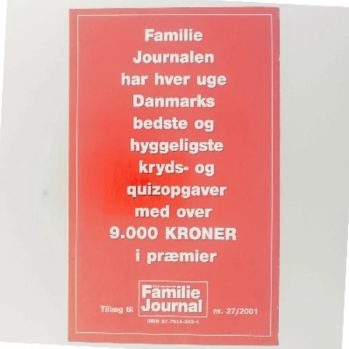 Familie Journalens store krydsordsleksikon af Familie Journal (Bog)