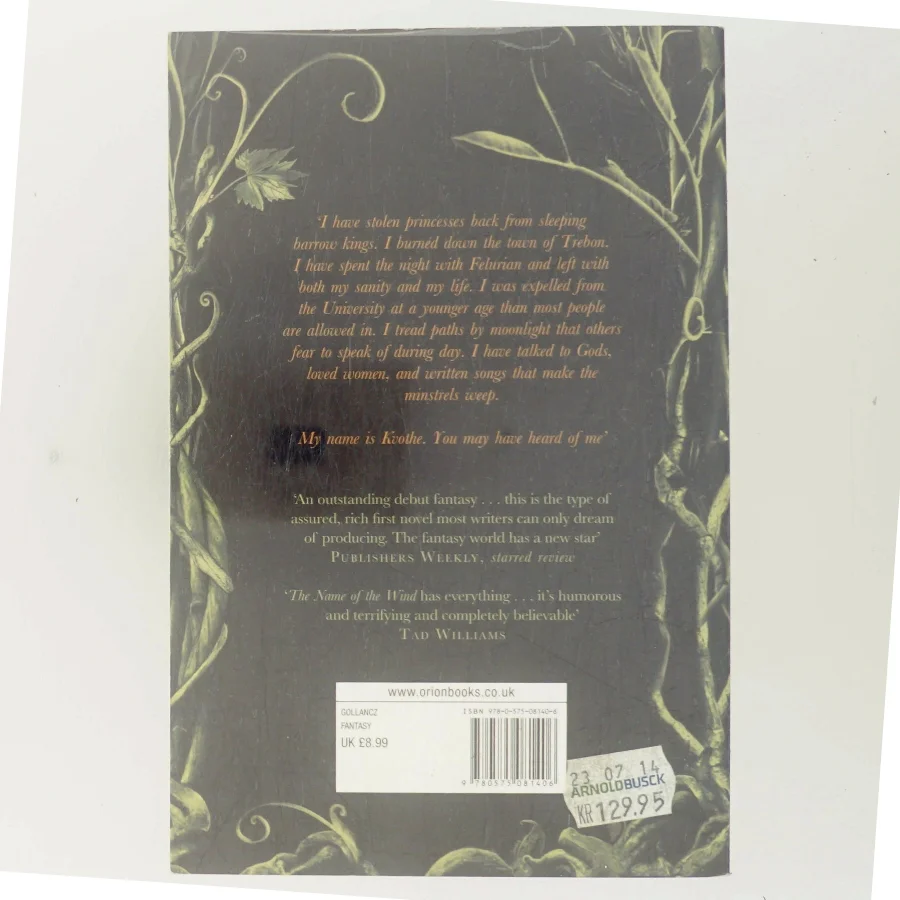 The name of the wind af Patrick Rothfuss (Bog)