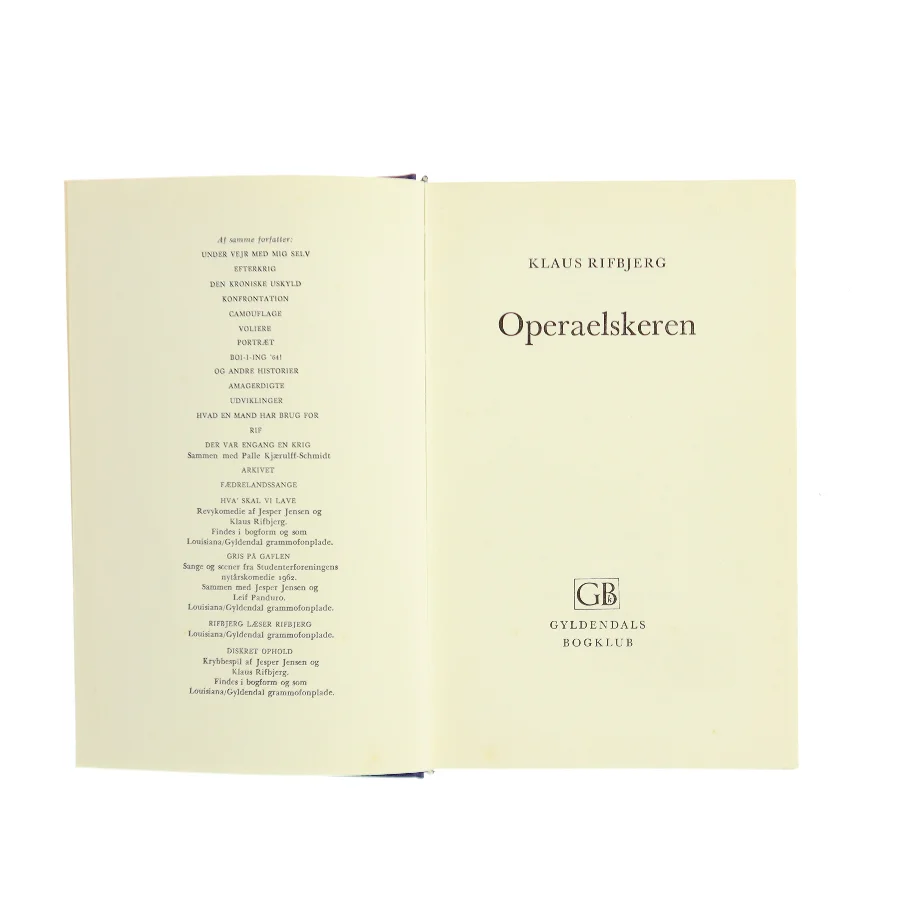 Operaelskeren af Klaus Rifbjerg (Bog)