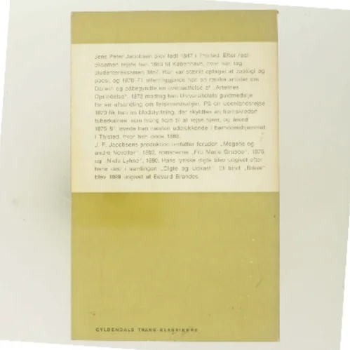 Mogens og andre Noveller af J. P. Jacobsen (Bog)