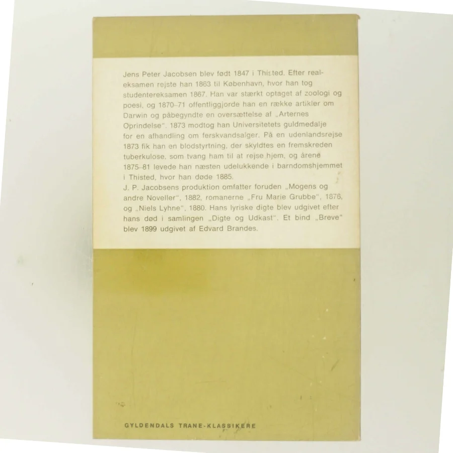 Mogens og andre Noveller af J. P. Jacobsen (Bog)