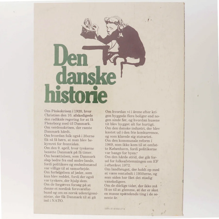 Den danske historie af Sven Skovmand (Bog)