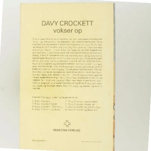 Davy Crockett vokser op af Tom Hill (Bog)