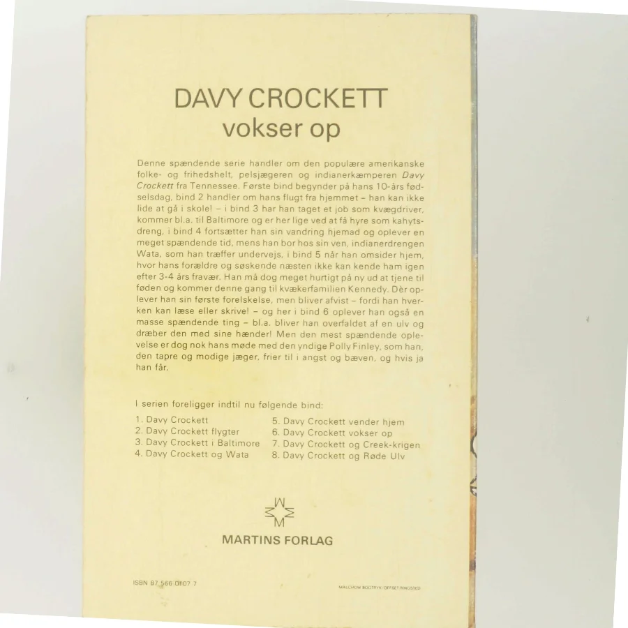 Davy Crockett vokser op af Tom Hill (Bog)