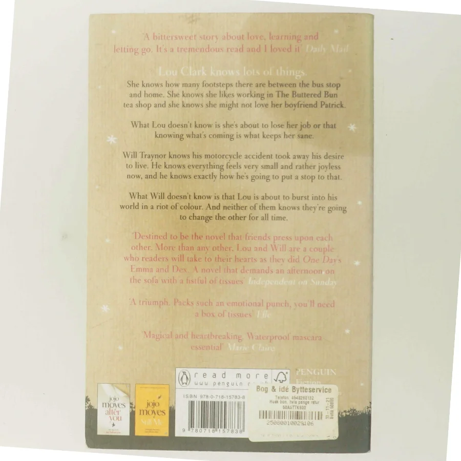 Me Before You by Jojo Moyes af Jojo Moyes (Bog)