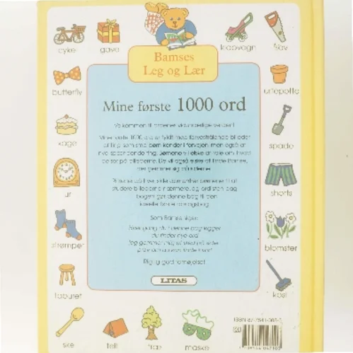 Bamses Leg og Lær: Mine første 1000 ord af Bamses Leg og Lær (Bog)