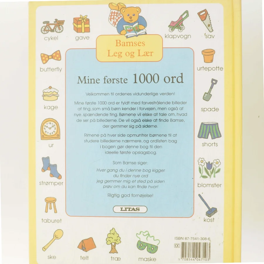 Bamses Leg og Lær: Mine første 1000 ord af Bamses Leg og Lær (Bog)
