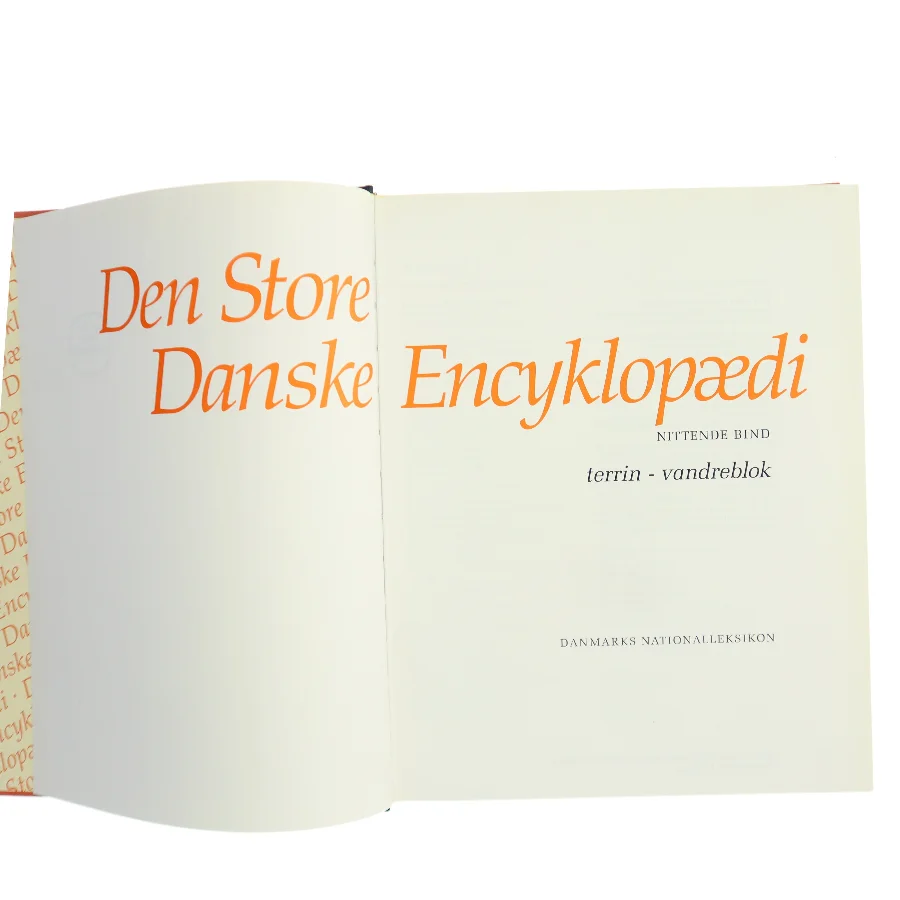 Den Store Danske Encyklopædi. Bind 19: terrin – vandreblok af Danmarks Nationalleksikon (Bog)