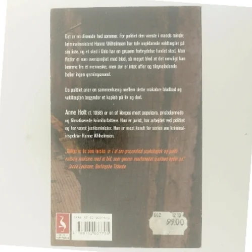 Salige er de som tørster : kriminalroman af Anne Holt (f. 1958-11-16) (Bog)