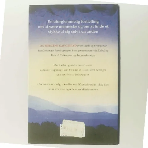 Og bjergene gav genlyd af Khaled Hosseini (Bog)