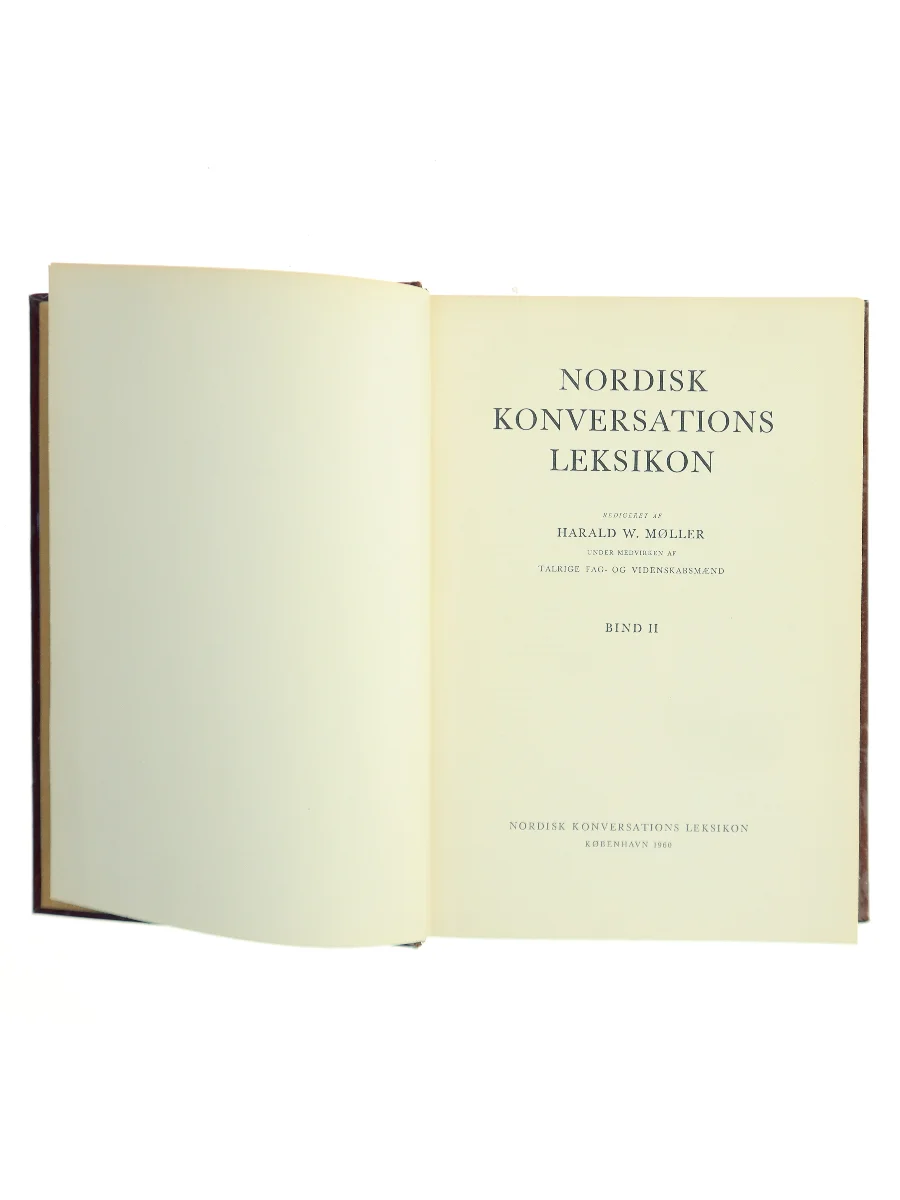 Forsiden af Nordisk konversations leksikon af Harald W. Møller (red.)
