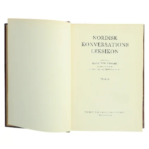 Nordisk konversations leksikon af Harald W. Møller (red.) (Bog)
