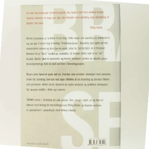 Brand sense : branding for alle sanser: føle, smage, lugte, se og høre af Martin Lindstrøm (Bog)