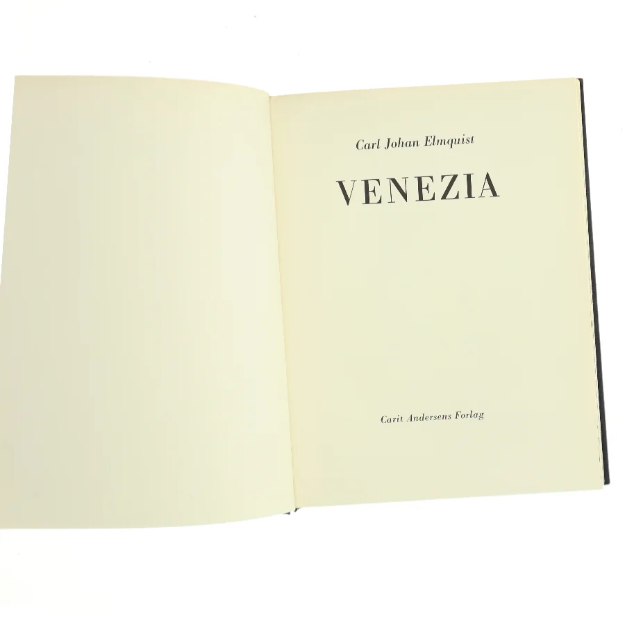Venezia af Carl Johan Elmquist (Bog)
