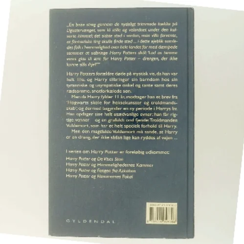 Harry Potter Og De Vises Sten (Danish Language) af J. K. Rowling (Bog)