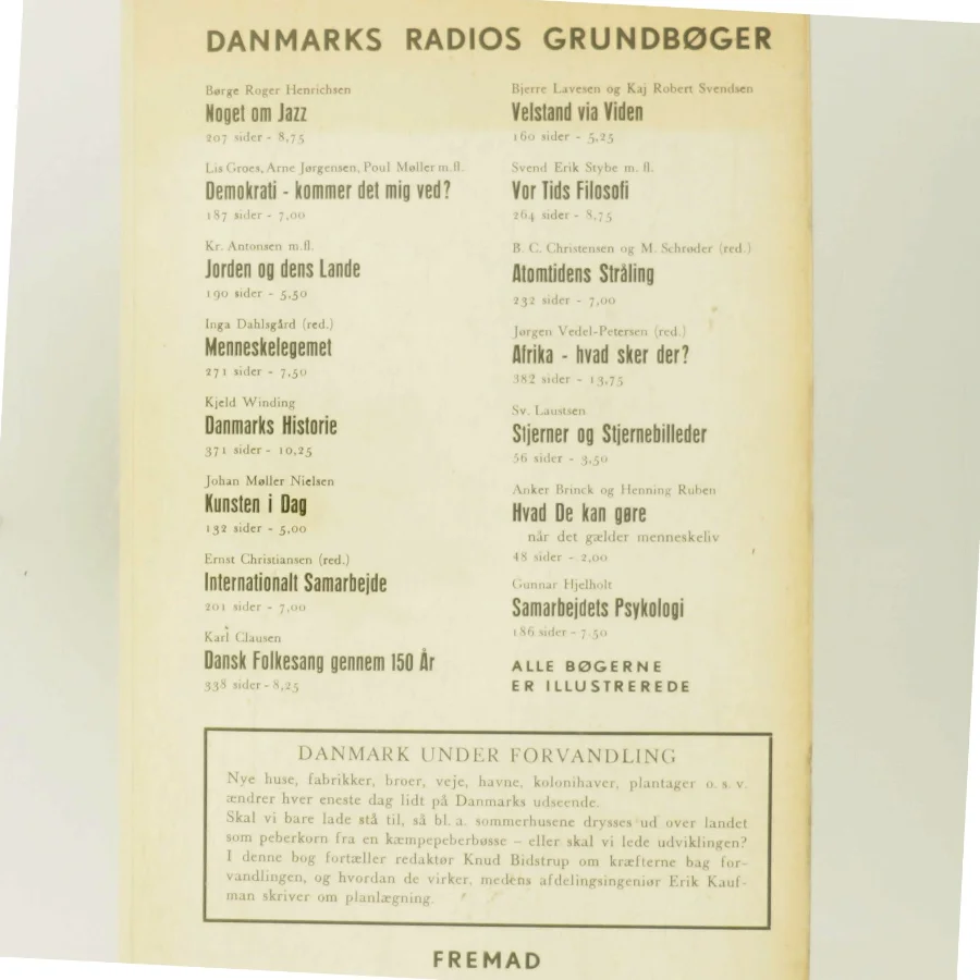 Danmark under forvandling (Bog)