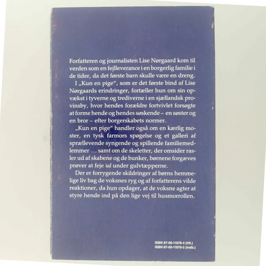 Kun en pige af Lise Nørgaard (Bog)