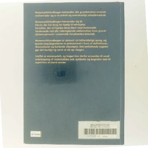 Matematik håndbogen af Susanne Damm (Bog)