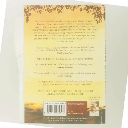 A thousand splendid suns af Khaled Hosseini (Bog)