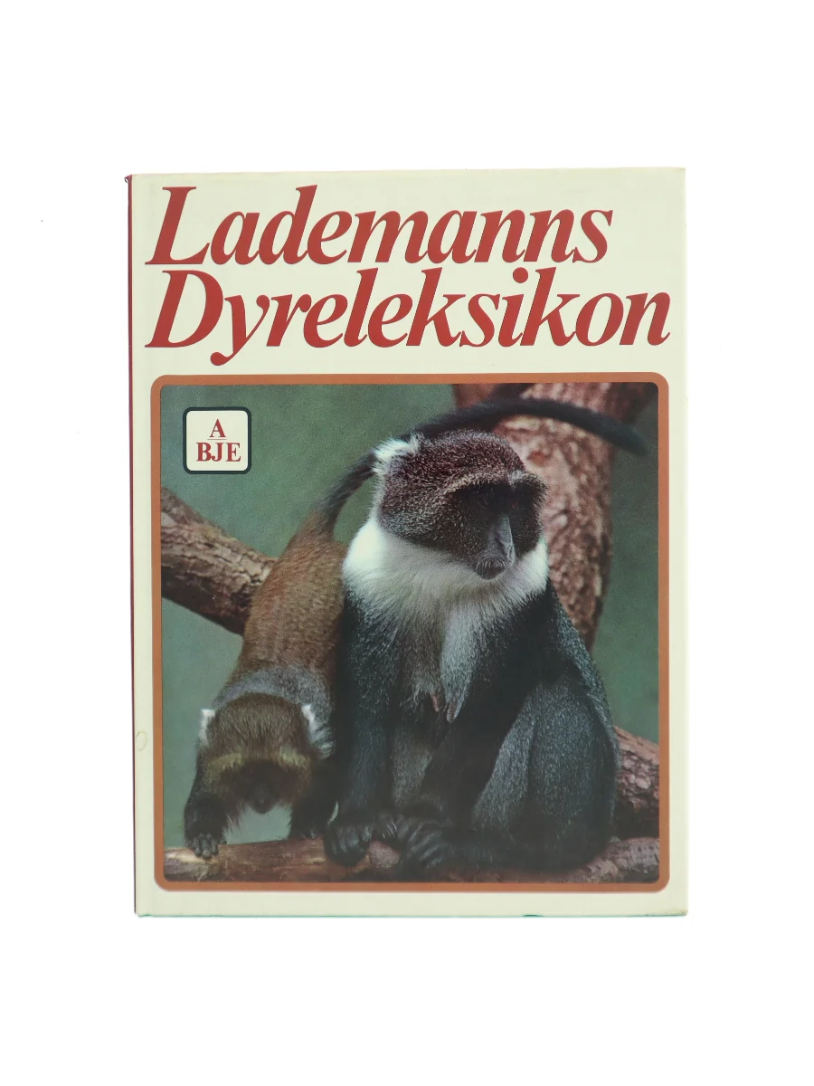 Forsiden af Lademanns Dyreleksikon A BJE af Lademann