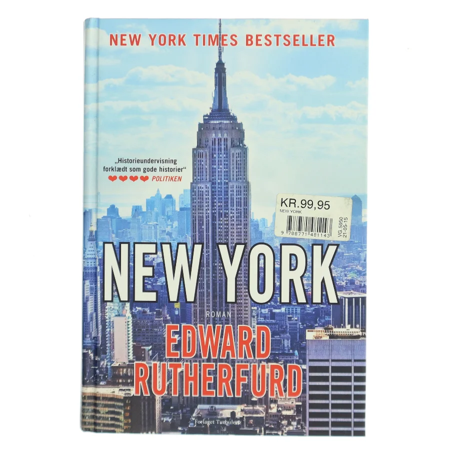 New York af Edward Rutherfurd (Bog)