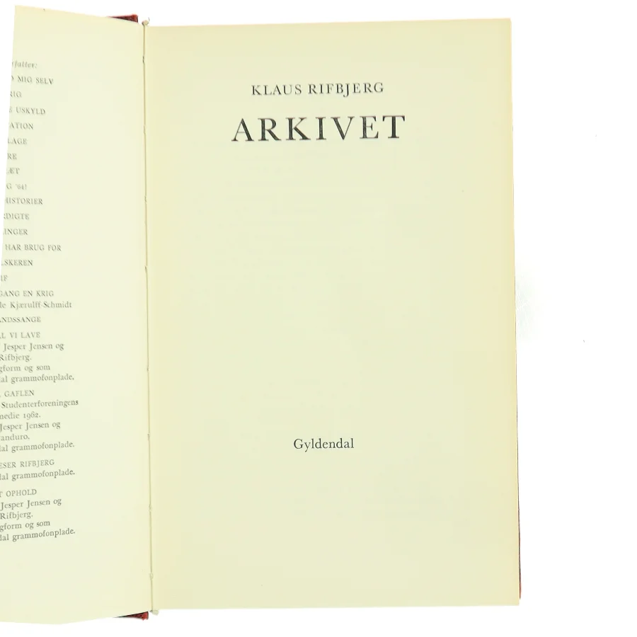 Arkivet af Klaus Rifbjerg (Bog)