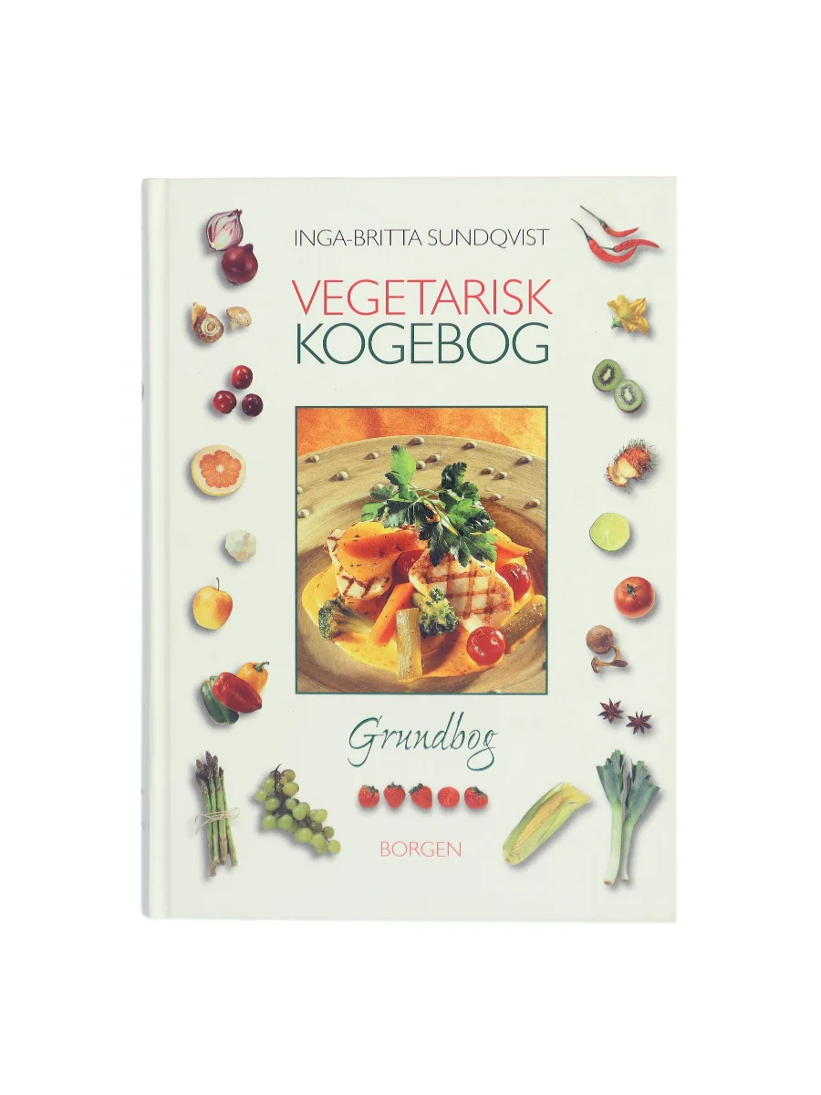 Forsiden af Vegetarisk kogebog : grundbog af Inga-Britta Sundqvist