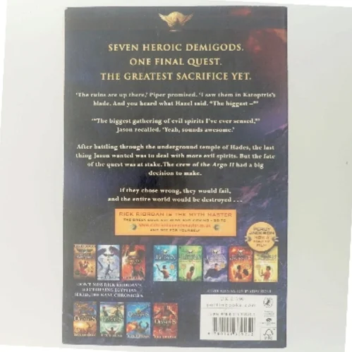 The blood of Olympus af Rick Riordan (Bog)