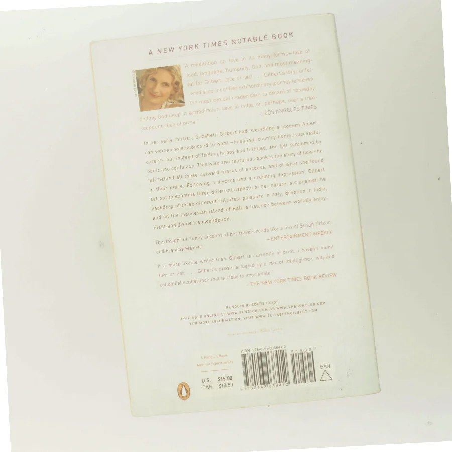 Eat, Pray, Love : one woman's search for everything across Italy, India and Indonesia af Elizabeth Gilbert (Bog)