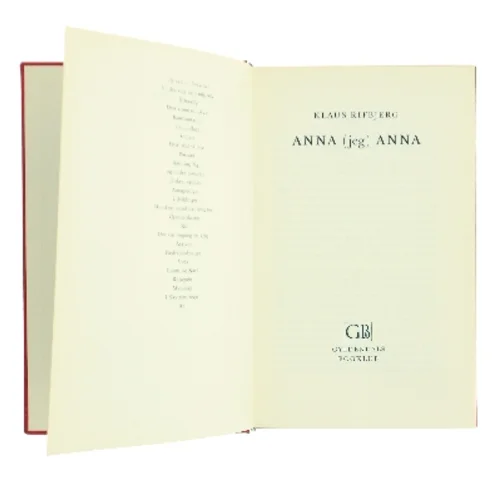 Anna (jeg) Anna af Klaus Rifbjerg (Bog)